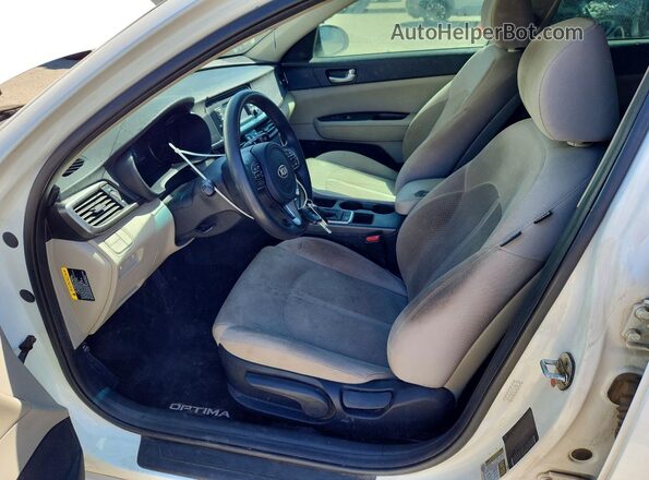 KNAGT4L34G5101006 2016 KIA OPTIMA White Вид панелі приладів