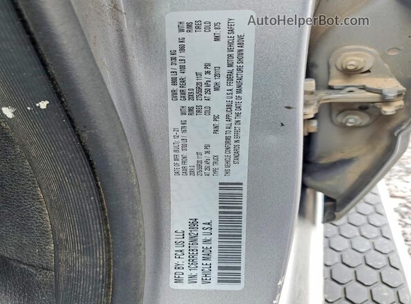 1C6RREBT6NN218964 2022 RAM 1500 Серебряный Вид наклейки с VIN-кодом