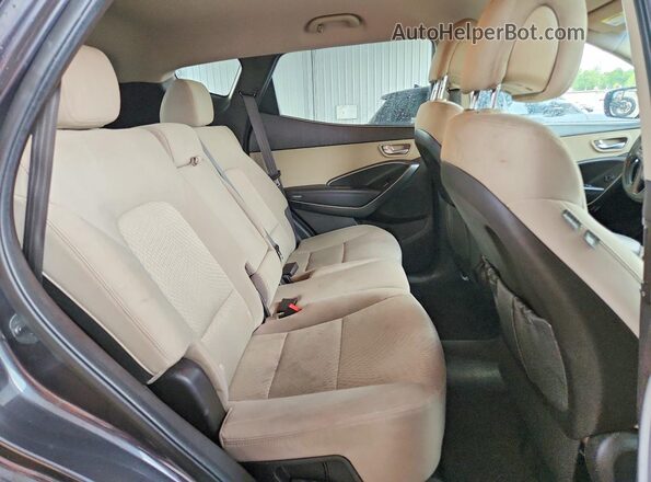 5XYZT3LB0JG563400 2018 HYUNDAI SANTA FE Gray Սալոնի հետևի տեսք