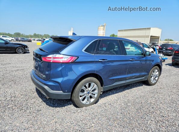 2FMPK4K91KBB10628 2019 FORD EDGE Blue Առջևի աջ