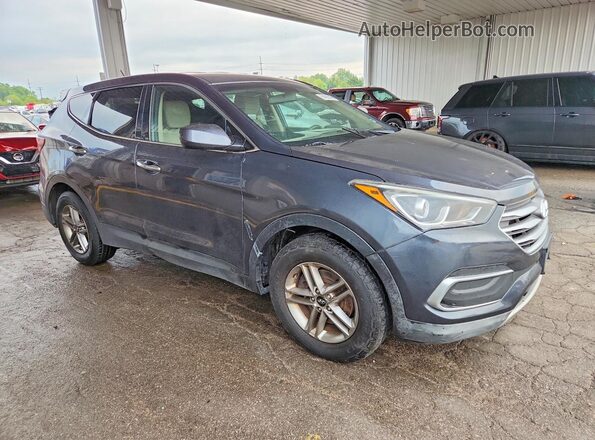 5XYZT3LB0JG563400 2018 HYUNDAI SANTA FE Gray Դիմացի տեսք