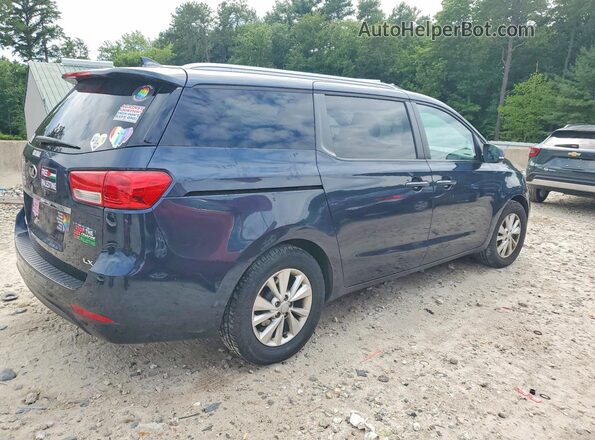 KNDMB5C15G6119506 2016 KIA SEDONA Blue Przód prawy