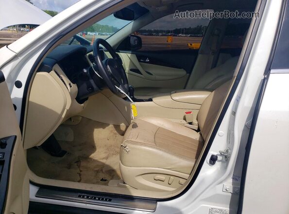 JN1BJ0RP7GM233935 2016 INFINITI QX50 White Widok deski rozdzielczej