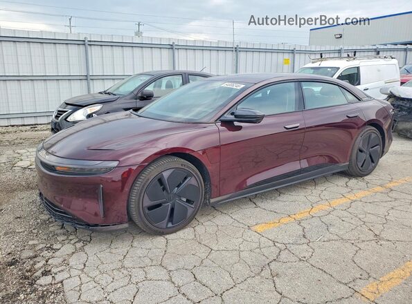 50EA1TEA7SA002518 2025 LUCID AIR Burgundy უკანა მარცხენა