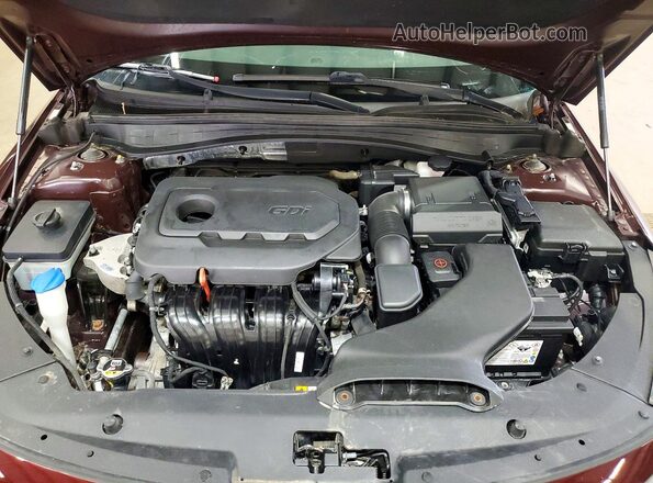 5XXGT4L3XLG411525 2020 KIA OPTIMA Фиолетовый Вид подкапотного пространства