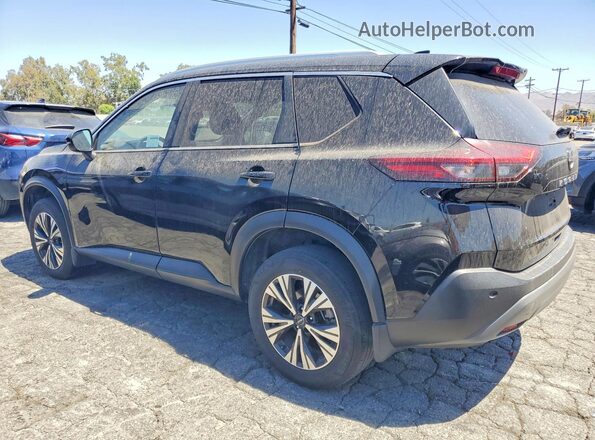 JN8BT3BA4NW043837 2022 NISSAN ROGUE Black უკანა მარჯვენა