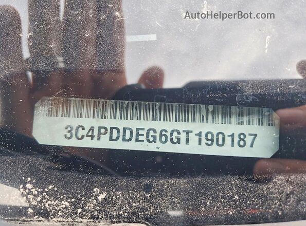 3C4PDDEG6GT190187 2016 DODGE JOURNEY Black Панорамний вид салону 360°