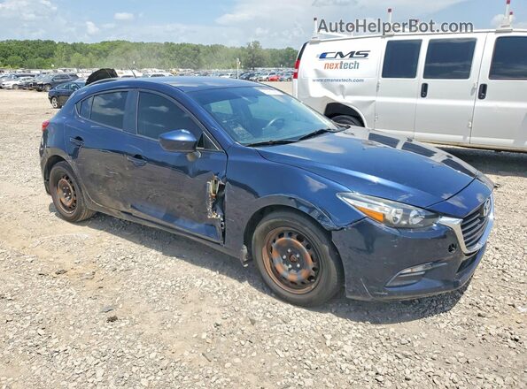 3MZBN1K79HM145618 2017 MAZDA 3 Black Widok z przodu