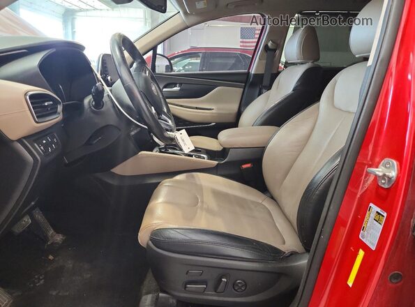 5NMS5CAA9LH297986 2020 HYUNDAI SANTA Red Dashboard view