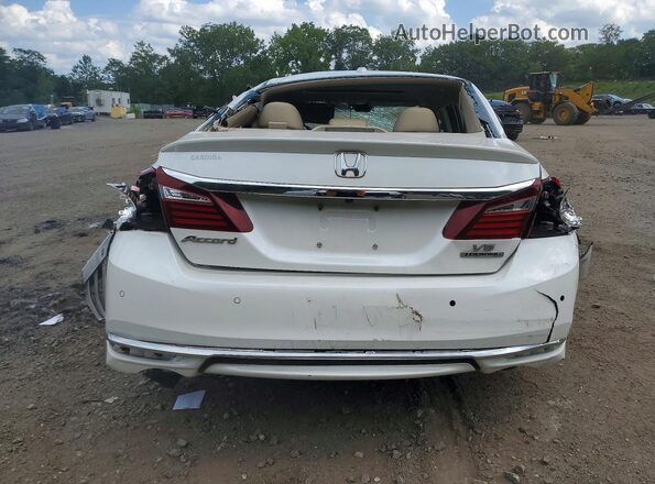 1HGCR3F96GA004974 2016 HONDA ACCORD Белый Вид салона спереди
