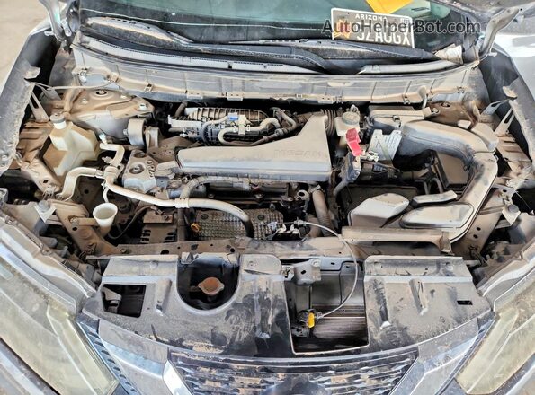 JN8AT2MT9HW134532 2017 NISSAN ROGUE Silver VIN კოდის სტიკერის ხედი
