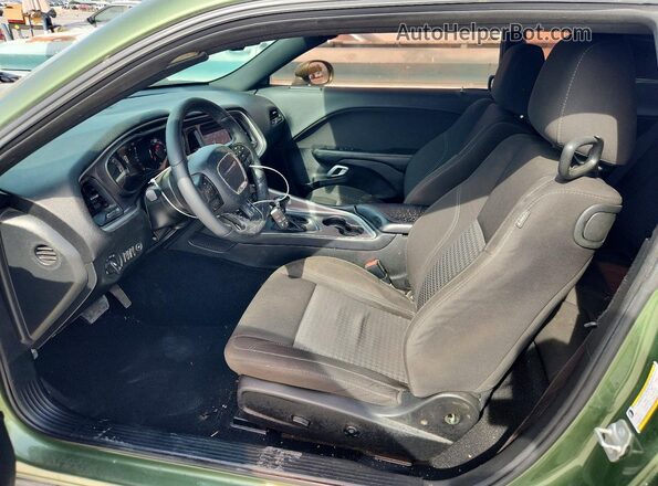 2C3CDZAG5MH596889 2021 DODGE CHALLENGER Green Առջևի վահանակի տեսք