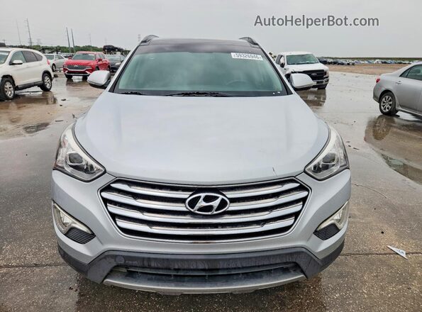 KM8SR4HF8GU134428 2016 HYUNDAI SANTA Silver Вид ззаду