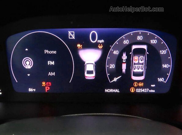 1HGCY2F8XRA084383 2024 HONDA ACCORD White Вид щитка приладів