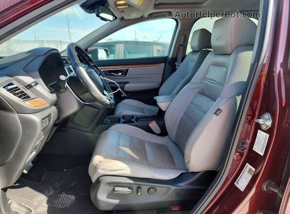 7FARW2H81KE057862 2019 HONDA CR-V Maroon Առջևի վահանակի տեսք