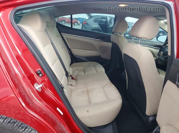 KMHD84LF4JU575872 2018 HYUNDAI ELANTRA Red Vista interior trasera