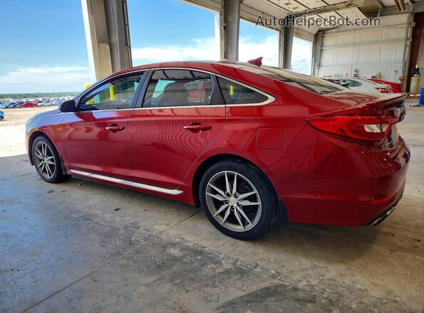 5NPE34AB1HH554330 2017 HYUNDAI SONATA Red Հետևի աջ