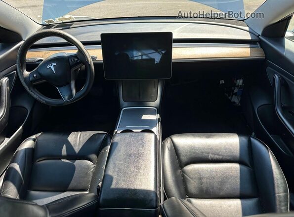 5YJ3E1EA9MF857852 2021 TESLA MODEL Белый Вид салона спереди