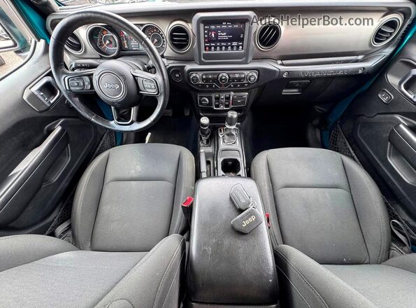 1C4HJXDN4LW149902 2020 JEEP WRANGLER Blue Вид щитка приладів