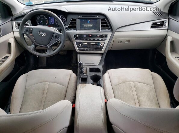 5NPE24AF1GH294922 2016 HYUNDAI SONATA Black Vista del cuadro de instrumentos