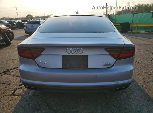 WAUWGAFC6GN003542 2016 AUDI A7 Серебряный Вид салона спереди