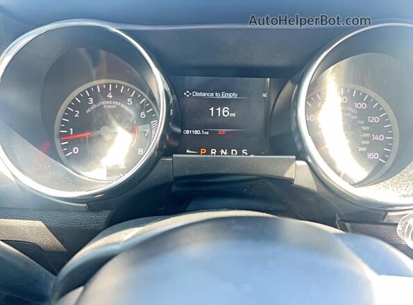 1FA6P8TH9N5105447 2022 FORD MUSTANG Black Вид щитка приладів
