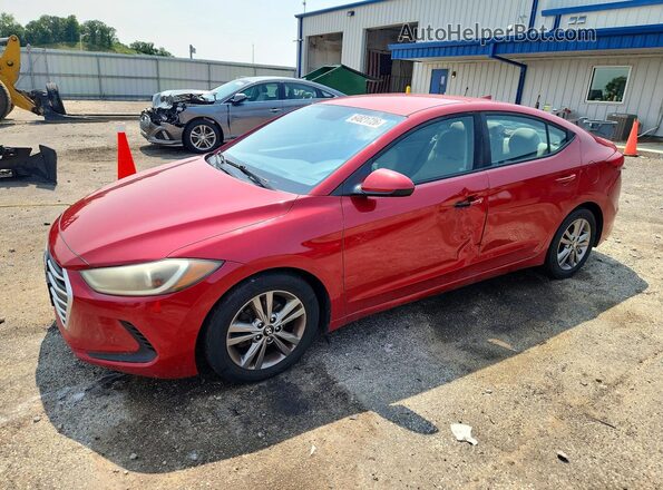 5NPD84LF0HH174084 2017 HYUNDAI ELANTRA Red უკანა მარცხენა