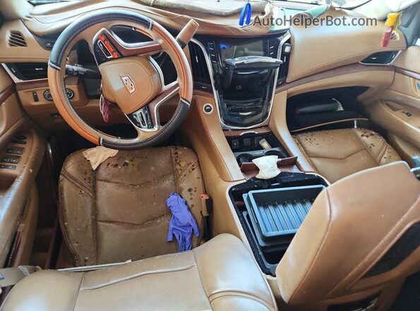 1GYS4KKJ6GR349033 2016 CADILLAC ESCALADE Черный Вид щитка приборов