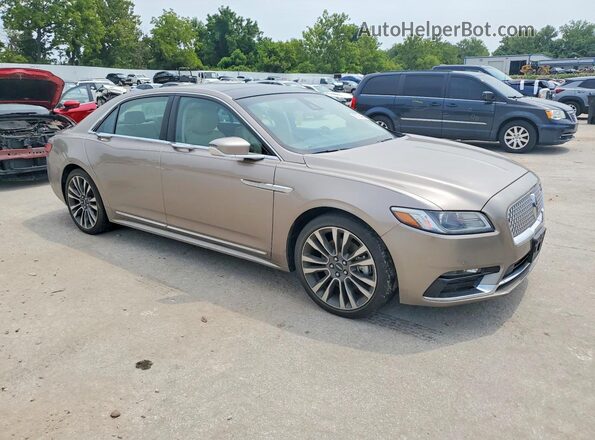 1LN6L9SKXK5602958 2019 LINCOLN CONTINENTA Gold Widok z przodu