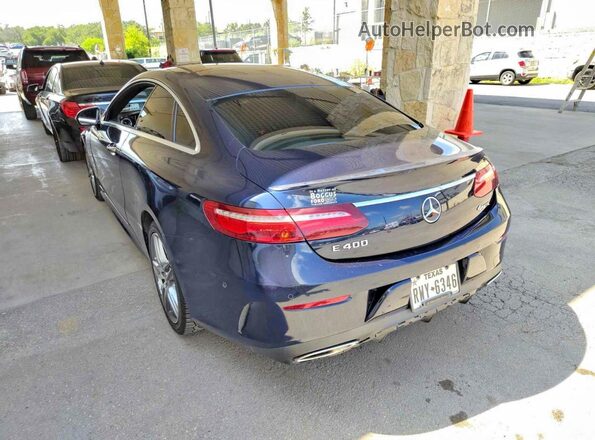 WDD1J6GB0JF019972 2018 MERCEDES-BENZ E Blue უკანა მარჯვენა