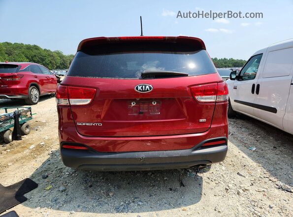 5XYPGDA3XHG263497 2017 KIA SORENTO Red Widok wnętrza z przodu
