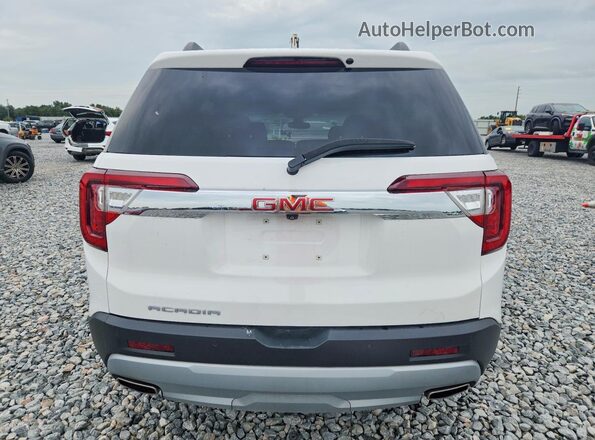 1GKKNMLS5MZ202627 2021 GMC ACADIA White Widok wnętrza z przodu