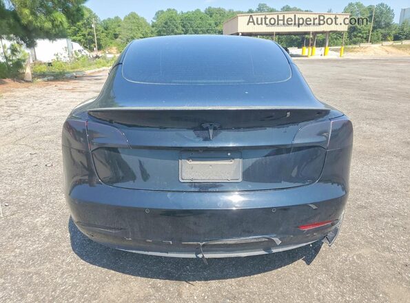 5YJ3E1EA2NF187191 2022 TESLA MODEL Черный Вид салона спереди