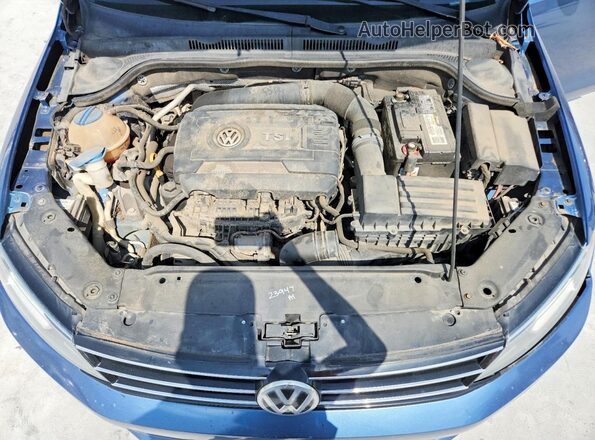3VWL07AJ4GM393745 2016 VOLKSWAGEN JETTA Blue Вид підкапотного простору