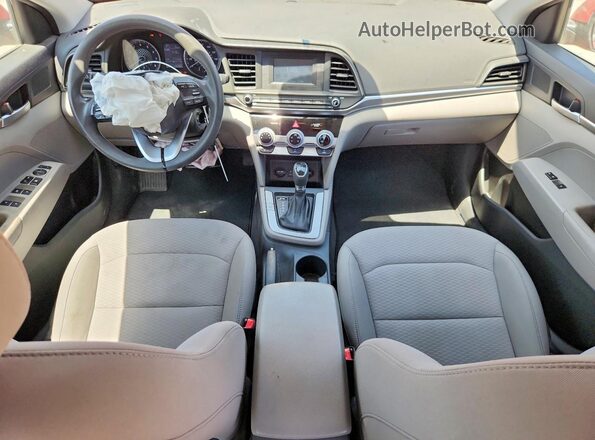 5NPD74LF7KH489264 2019 HYUNDAI ELANTRA Maroon Սարքավորումների վահանակի տեսք