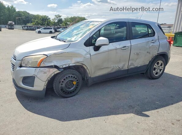 KL7CJKSB2GB526887 2016 CHEVROLET TRAX Silver Հետևի ձախ