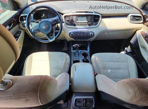 5XYPGDA53GG109682 2016 KIA SORENTO Red Widok zestawu wskaźników
