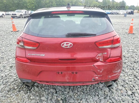 KMHH55LC7JU081768 2018 HYUNDAI ELANTRA Красный Вид салона спереди