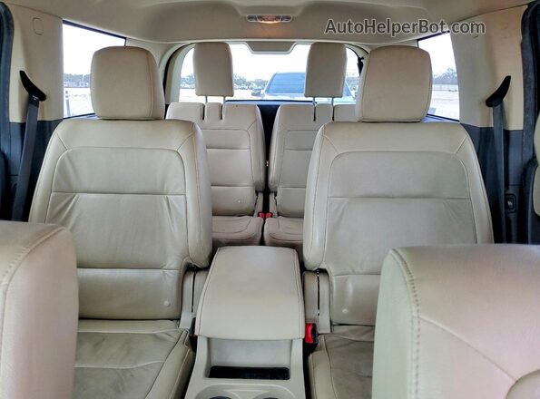 2FMGK5C80GBA10703 2016 FORD FLEX Blue უკანა სალონის ხედი