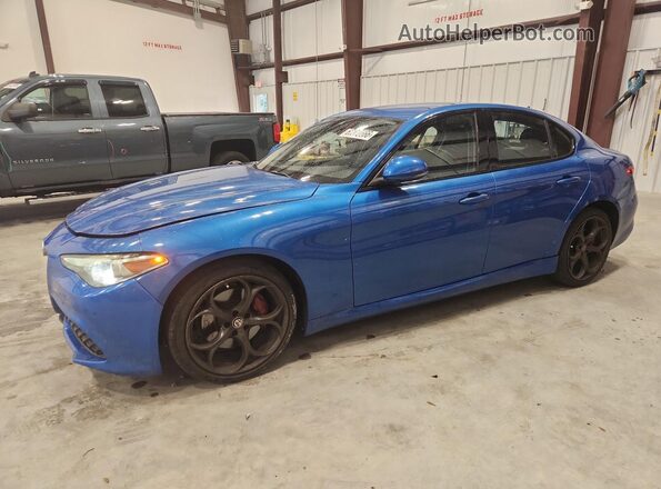 ZARFAEEN4J7579825 2018 ALFA ROMEO GIULIA Blue Задня ліва чверть