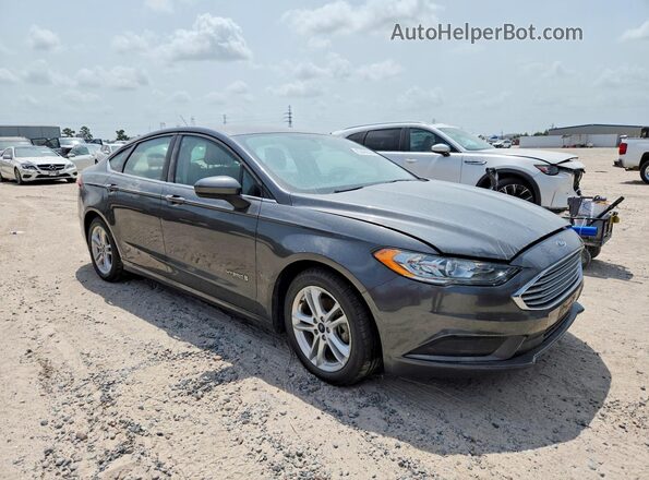 3FA6P0LU1JR197160 2018 FORD FUSION Серый Вид спереди