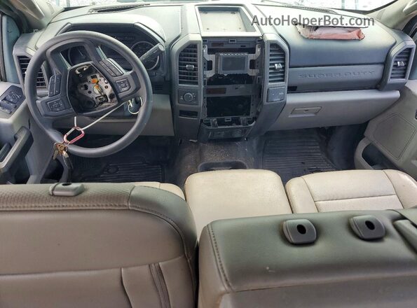 1FT7W2B64KEC13730 2019 FORD F250 White Widok zestawu wskaźników