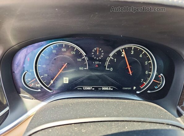 WBA7E2C50GG503948 2016 BMW 7 SERIES Black Widok tylnych siedzeń