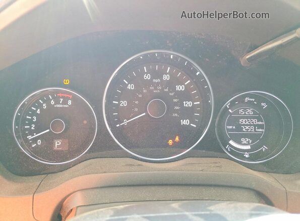 3CZRU5H55GM707136 2016 HONDA HR-V Green Widok tylnych siedzeń