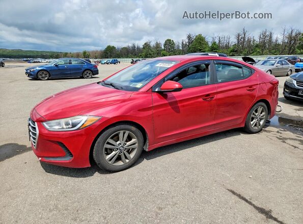 5NPD84LF1JH219930 2018 HYUNDAI ELANTRA Red უკანა მარცხენა