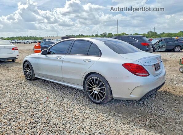 55SWF6EB2JU274470 2018 MERCEDES-BENZ C Silver Trasero derecho