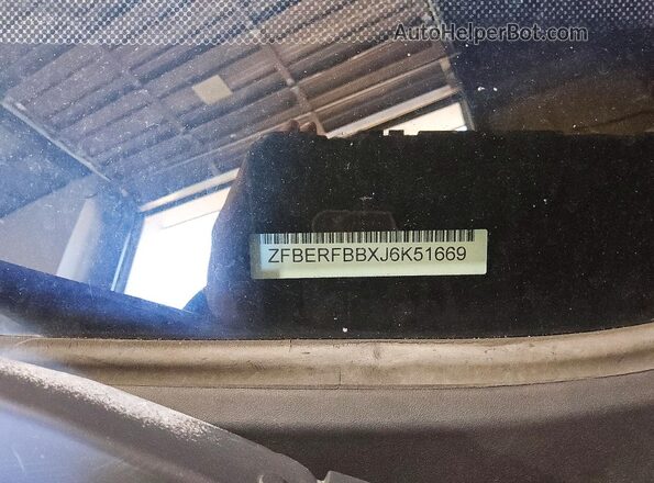 ZFBERFBBXJ6K51669 2018 RAM PROMASTER Серый Вид наклейки с VIN-кодом