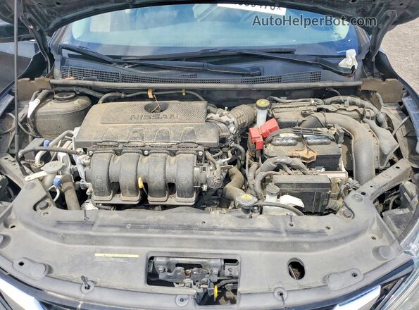 3N1AB7AP0KY325648 2019 NISSAN SENTRA Black Widok komory silnika
