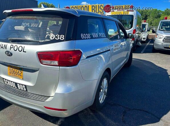 KNDMA5C18H6259666 2017 KIA SEDONA Gray Передня права чверть