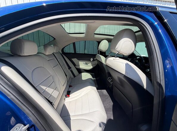 55SWF4KB7HU192124 2017 MERCEDES-BENZ C-CLASS Blue წინა სალონის ხედი